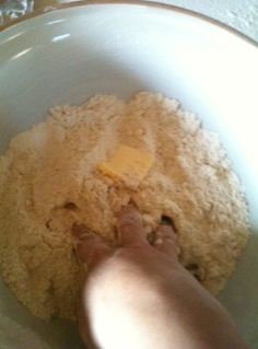 mixing dough