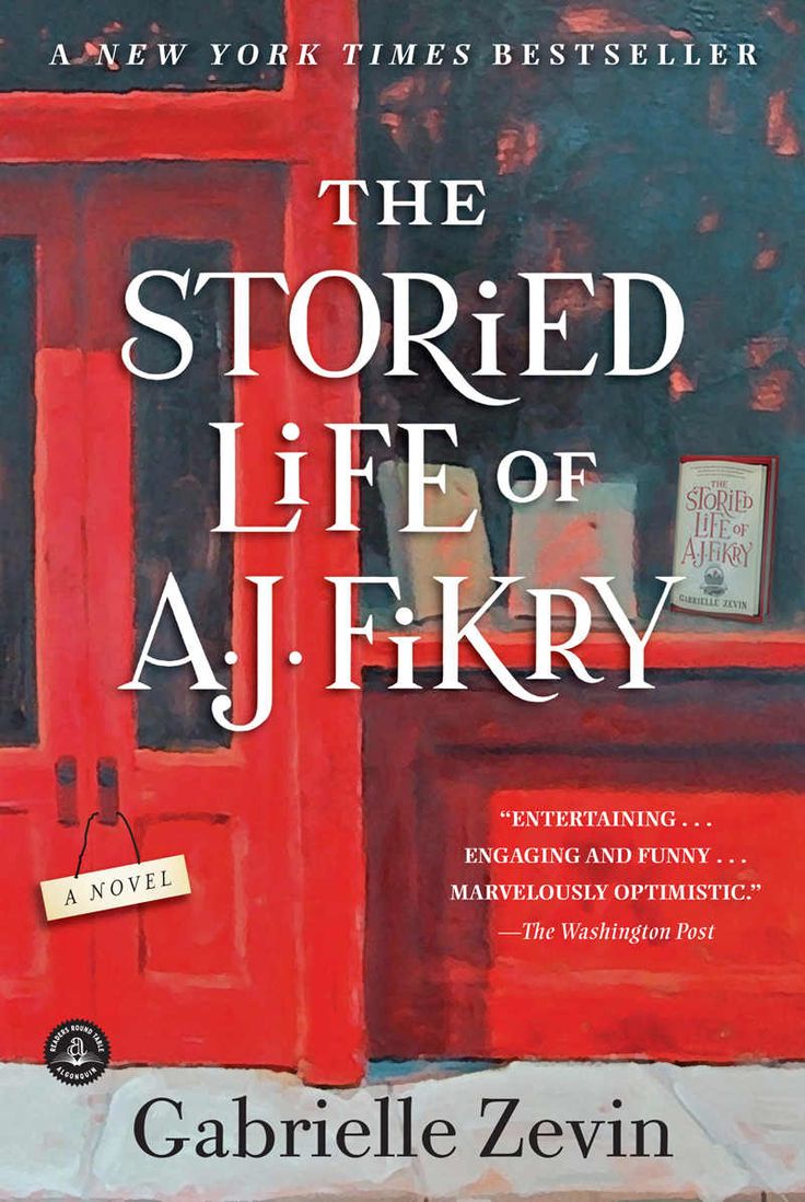 Book cover showing a red bookstore door and display window