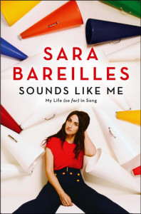 This photo provided by courtesy of Simon and Schuster shows the cover of the book, "Sounds Like Me," by Sara Bareilles. (Simon and Schuster via AP)