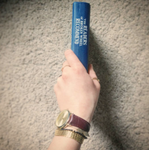 Proof that I read it. Or at least that I held a copy in my hand.