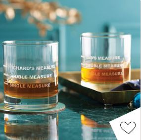 Personalised Drinks Measure Glass