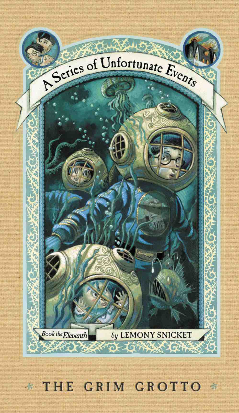 Book cover the Grim Grotto