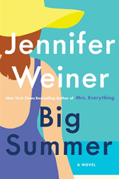 Big Summer by Jennifer Weiner cover - Woman in a bathing suit and floppy hat