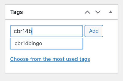 screenshot of cbr14bingo tag