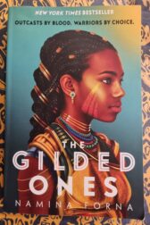 Cover of The Gilded Ones on a patterned background