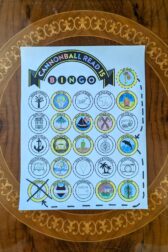 A book bingo card with two bingos.