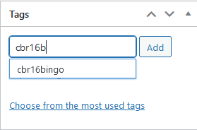 CBR116 Bingo tag