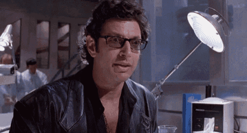Gif of Dr. Ian Malcolm, played by Jeff Goldblum, saying "Well, there it is."