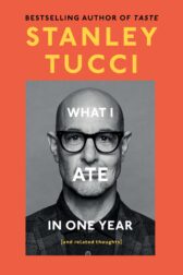 Book Cover, Stanley Tucci in black & white facing camera, title & author's name visible