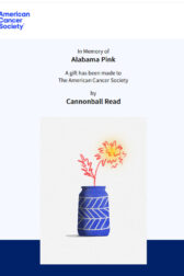 May 2025 Donation Card from American Cancer Society