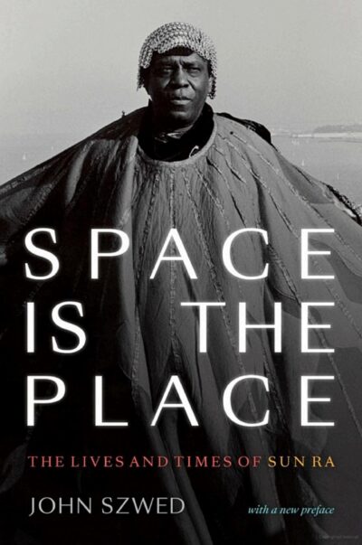 Image of Sun Ra, Cover of Space is the Place by John Szwed