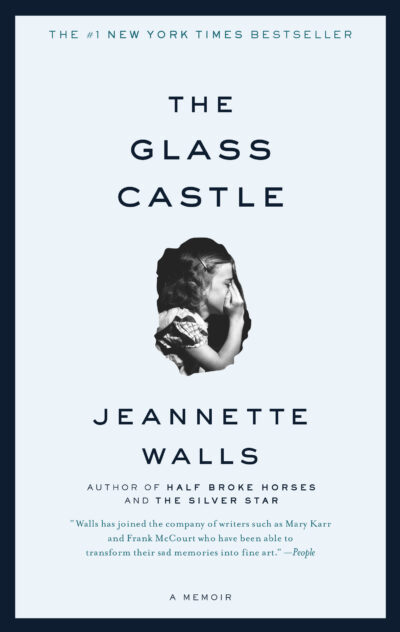 Cover of The Glass Castle by Jeannette Walls, a photograph of a girl whispering